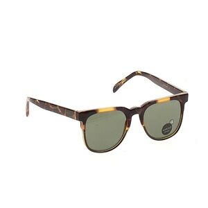 Komono Brown and Green Clubmaster Sunglasses